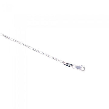 Figaro Chain Sterling Silver Chain Small Version CH2360 - Jewelry